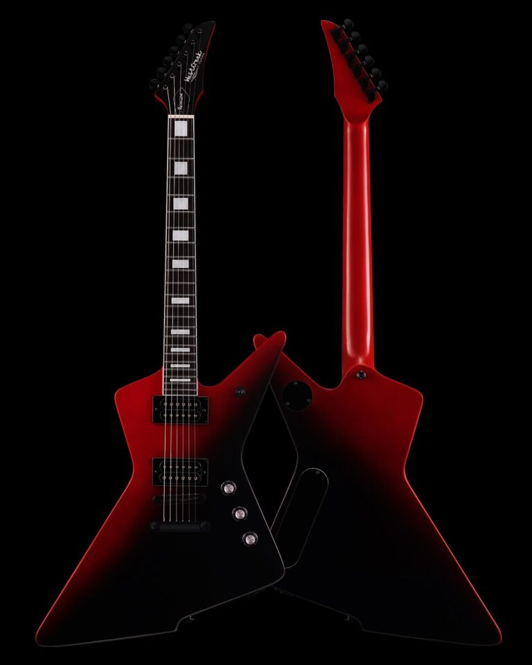 WestCreek Revenge Solid Body Electric Guitar, Heavy Metal Guitar, Right Handed, Heavy Metal Pickups, Rounded End Jumbo Frets, Bone nut, Rosewood Fretboard, Mahogany Body（Gradient Red） - Image 7