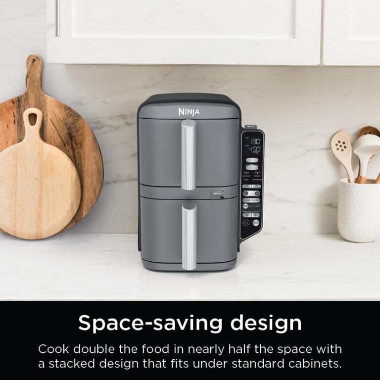 Ninja DoubleStack XL Smart 2-Basket Air Fryer, Smart Cook System, DoubleStack Technology Cook 4 Foods at Once, Space Saving Design, 10 QT, 6-in-1, Smart Finish & Match Cook, Air Fry, Broil, Bake SL451 - Image 16
