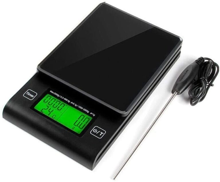 Digital Kitchen Scales High Precision Electronic Scale w/Probe Led Display Platform Scale Multifunction Timing Weighing Band Temperature