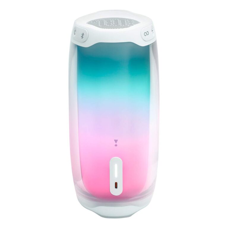 JBL Pulse 4 - Portable Bluetooth Speaker with 360 degrees LED lights, powerful sound and deep bass, IPX7 waterproof, 12 hours of playtime, JBL PartyBoost for multiple speaker pairing (White) - Image 4
