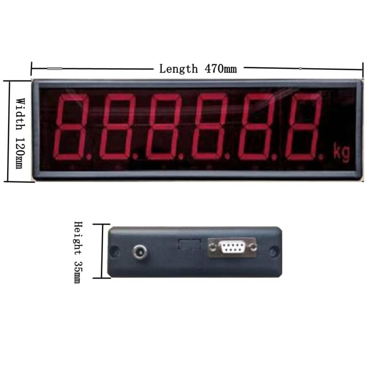 YZC-320C 3-inch Large Screen Display kit Loadometer Floor Scales Electronic Load Cells Platform Weighbridge (5Ton, 3-inch Screen Display+Wireless Connection) - Image 9