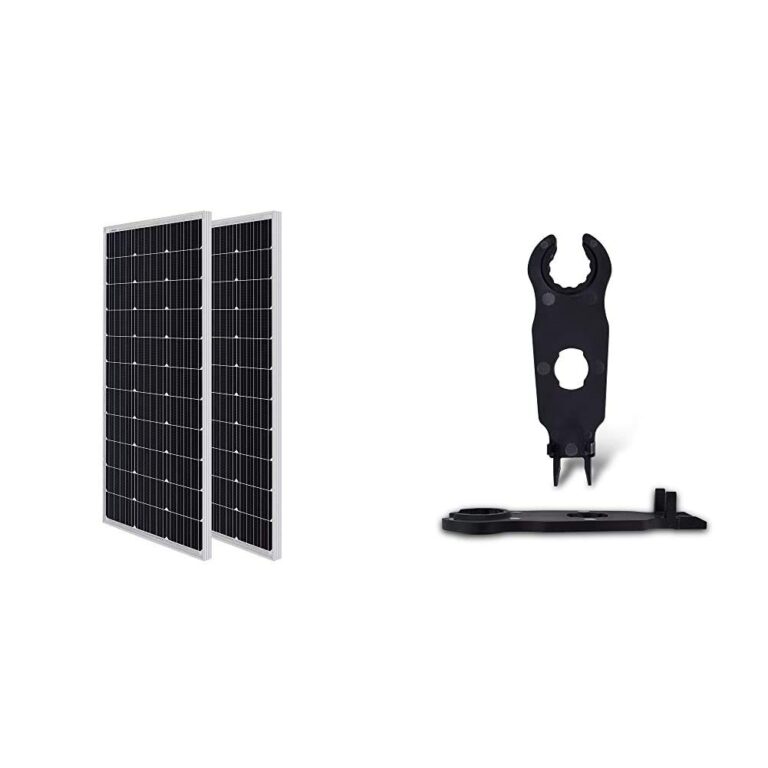 Renogy 100W 12V Solar Panels (2-Pack) and Solar Panel Connector Assembly Tool