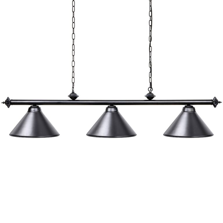 Wellmet 3 Light Pool Table Light, Vintage Retro Kitchen Island Pendant Light with Matte Black Shade, Modern Industrial Chandelier - Image 9