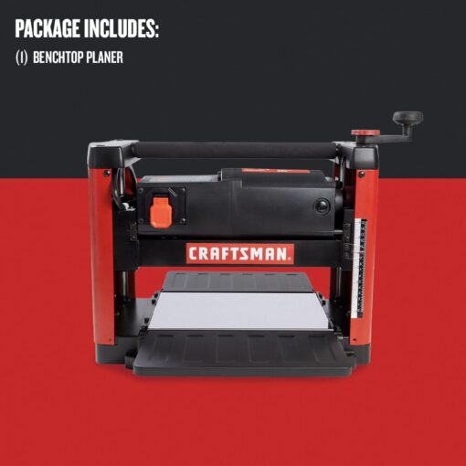 CRAFTSMAN Planer, 15 Amp, For Benchtops, Two Knife Solid Steel Cutter Head (CMEW320) - Image 8