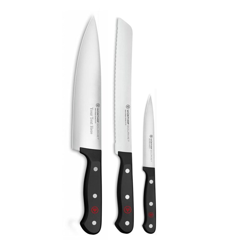 Wusthof Gourmet - 3 Pc. Starter Knife Set- Custom Engraved, Personalized