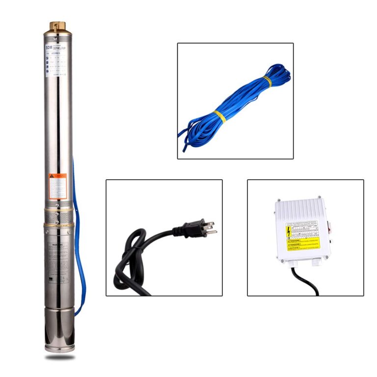 SHYLIYU Submersible Pumps 3" OD Pipe 110V/60HZ 0.25KW 0.33HP Stainless Steel Deep Well Pump 1" Outlet Submersible Bore Pump Deep Well Pump with Control Box for Industrial and Home Use - Image 8