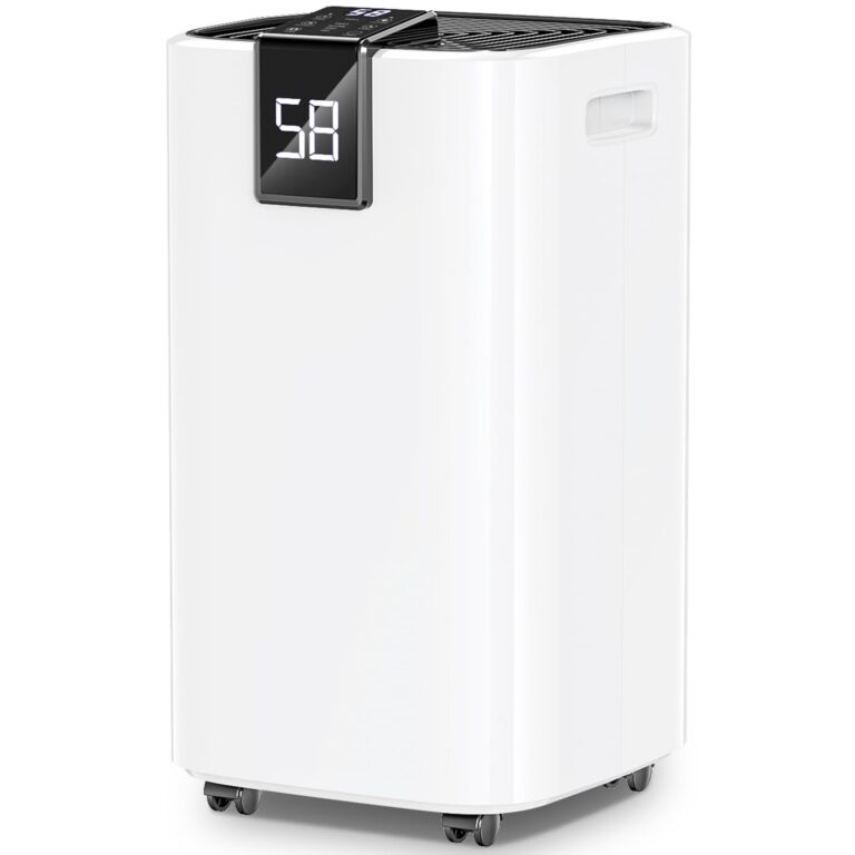 4000 sq.ft Dehumidifier for Basement, Trazico 45 Pint Dehumidifiers for Home with Drain Hose, Smart Humidity Control, 24H Timer, Auto Defrost, Ideal for Large Room, Bathroom, Bedroom, Garage, Black