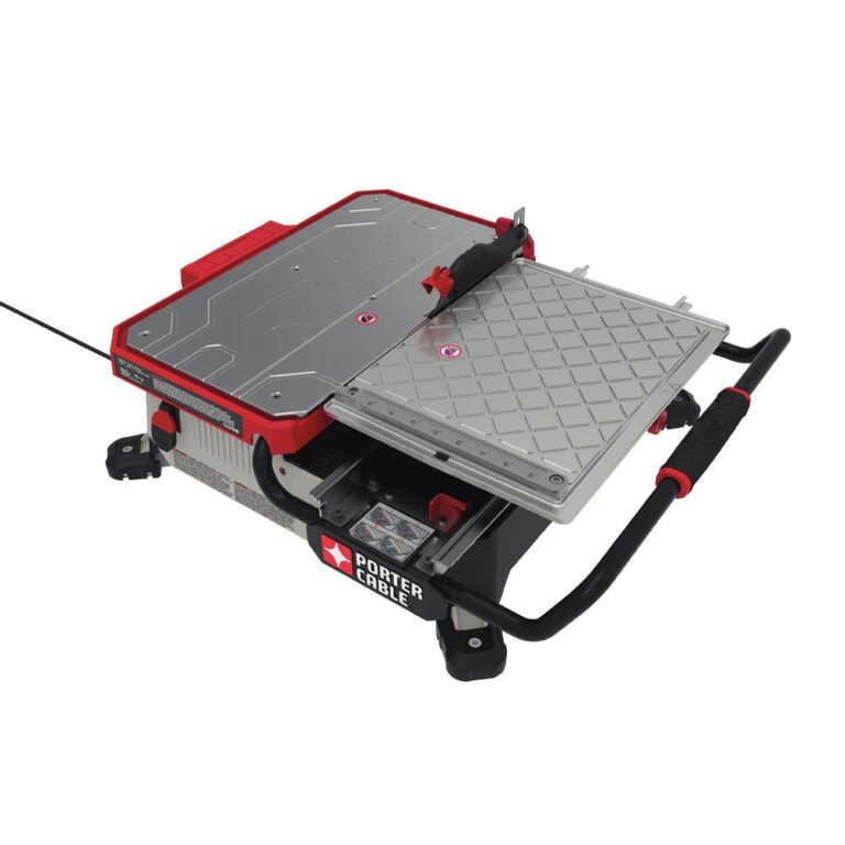 PORTER-CABLE Tile Saw, Wet Saw with 7-inch Cutting Capacity and On-Board Cutting Guide (PCE980) - Image 8