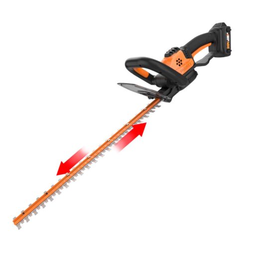 Worx 20V 22" Hedge Trimmer, String Trimmer & Edger, Leaf Blower Bundle with 2 Batteries & Charger - Image 7
