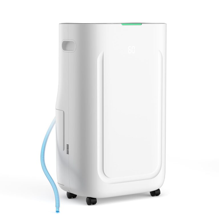 2025Upgraded 5000 Sq.Ft 80 Pint Dehumidifier for Basements with Large 6.5L Water Tank,24H Timer,Child Lock,Defrost,Silent,mold,4 Modes Operation Auto Shut-off