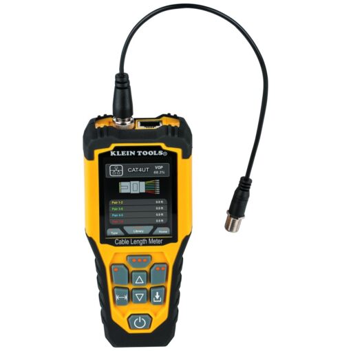 Klein Tools 501-915 Cable Tester, TDR Cable Length Meter Measures Electrical, Data, Two-Wire and Romex Cables, Includes Leads, Carrying Case - Image 10