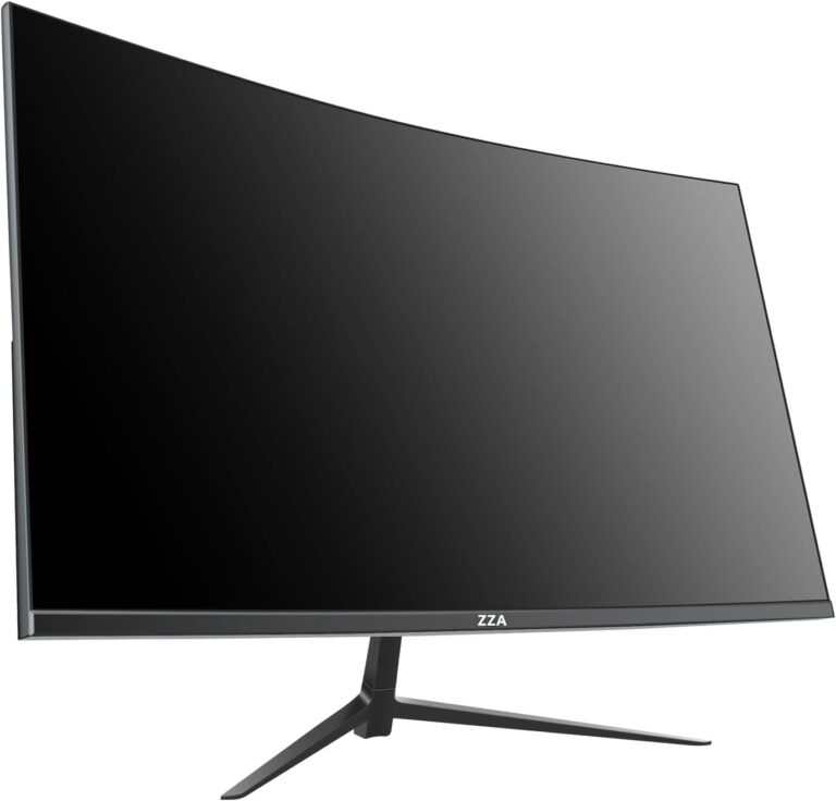 ZZA Curved Ultrawide Monitor 34 Inch,Gaming Monitor 3440 x 1440P R1500 up to165Hz(DP)/144HZ (HDMI),PC Monitors 1ms, FreeSync & G-Sync,HDR 10,122% sRGB,Computer Monitor VESA Mount Compatible - Image 3