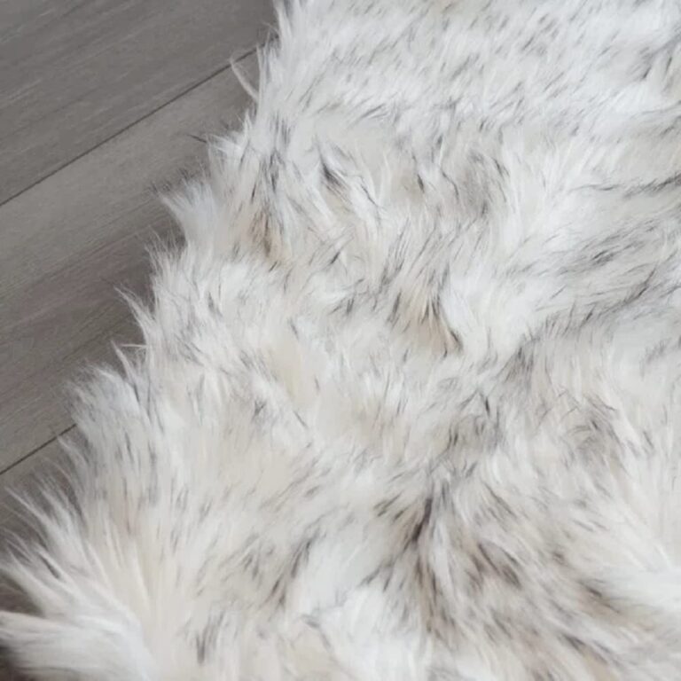 ORINOVA White and Grey Area Rugs 9x12 Living Room Large Washable Faux Fur Rugs for Bedroom Nursery Shaggy Sheepskin Fur Rectangle Rug - Image 5