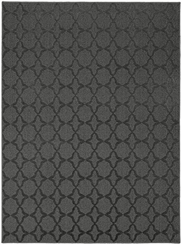 Garland Rug Sparta Non Slip Polypropylene 12 Ft. X 12 Ft. Cinder Gray Area Rug- Ideal for Living Rooms & Hallways, Stylish & Durable for High-Traffic Areas