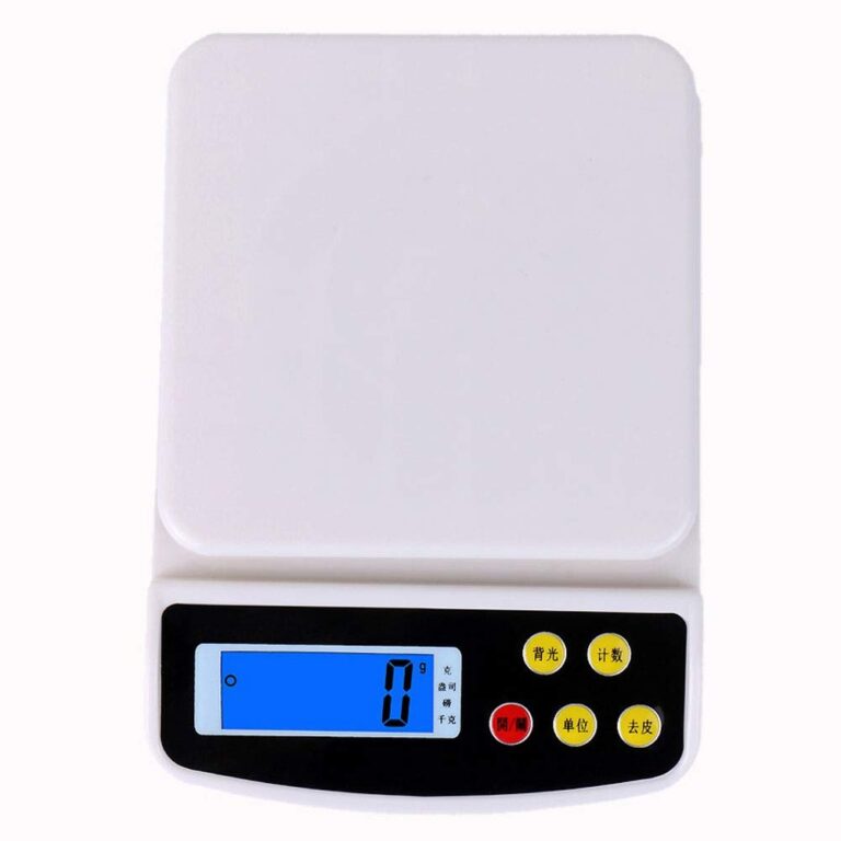 High Precision Digital Kitchen Electronic Scale 0.1g Balance Baking Food Gram Scale for Vegetables Fruit (Color : 10kg/1g) (10kg/1g) (10kg/1g)