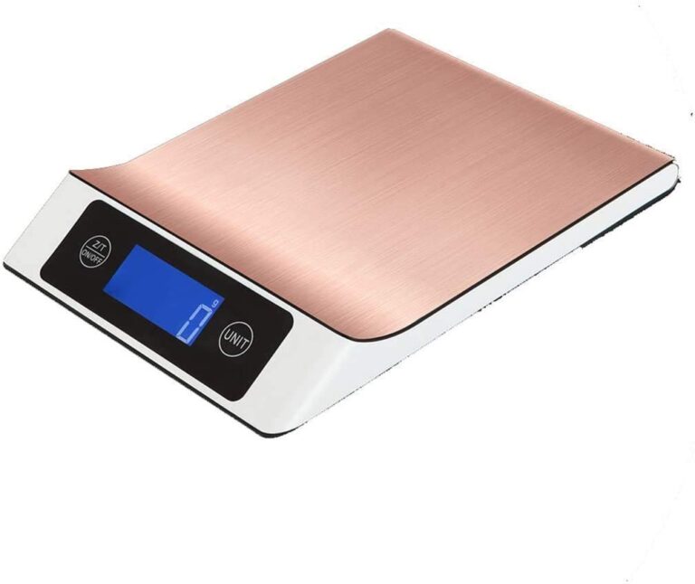 ZOCWJK Electronic Scales High Precision Electronic Cooking Scale Digital Stainless-Steel Food Scale Jewelry Scales Scales(Orange-5kg/1g