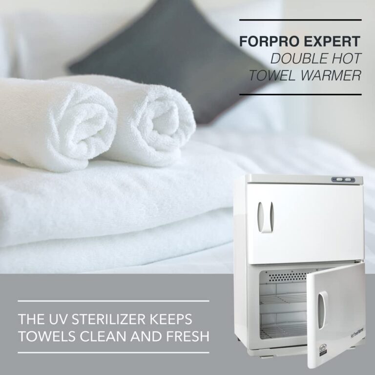 ForPro Professional Collection Expert Double Hot Towel Warmer, 46L Extra Large Capacity, Holds 48 Towels, Rust Resistant Towel Heater with Stainless Steel Racks, 25.5" H x 17.75" W x 11" D, White - Image 4