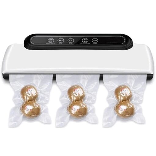 RMENST Food Vacuum Sealer Machine - Automatic Food Sealer for Food Saver with Dry Moist Food Modes,Compact Design,with Bags Easy to Clean