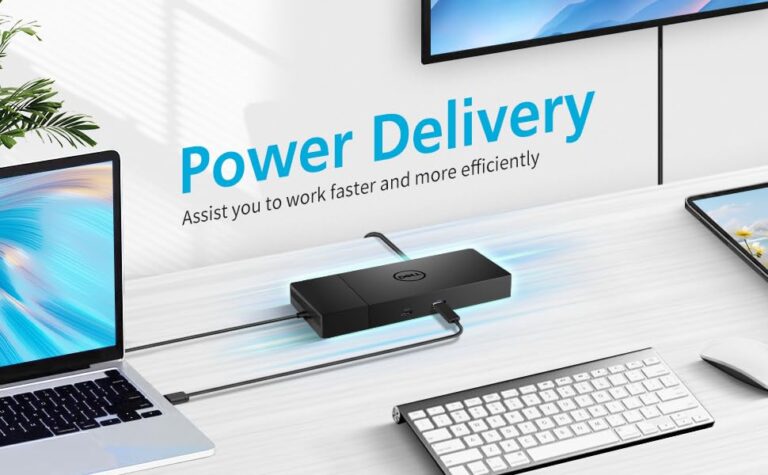 Dell WD22TB4 Docking Station, Performance Thunderbolt 4 Dock - 3 Year Warranty, WD22TB4 with 180W Power Adapter + 130W Power Delivery + ZoomSpeed HDMI Cable + ZoomSpeed DisplayPort Cable (New) - Image 2