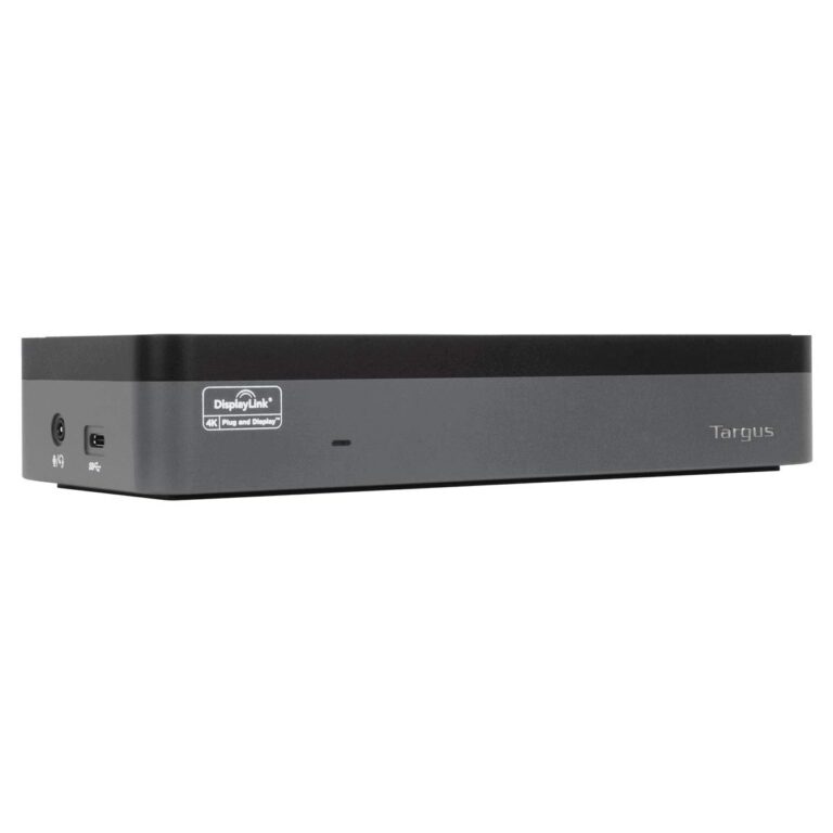 Targus USB C Universal Docking Station with Quad 4K(QV4K), Docking Station Single 5K/Quad 4K UHD Display,USB C Laptop Docking Station with 4 DisplayPort or 4 HDMI Ports/100W Power Delivery(DOCK570USZ) - Image 7