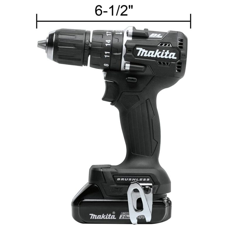 Makita XPH15RB 18V LXT Lithium-Ion Sub-Compact Brushless Cordless 1/2" Hammer Driver-Drill Kit (2.0Ah), Black - Image 5