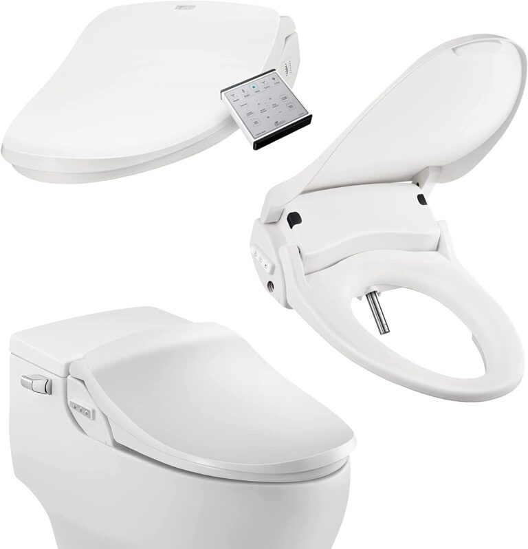 Bio Bidet Slim Two Electric Bidet Toilet Seat Elongated, Warm Water, Heated Seat, Night Light, Front and Rear Wash, Wireless Remote Control, White - Image 2