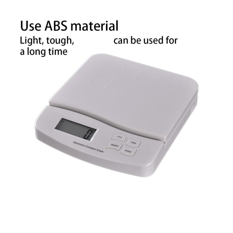 ZOCWJK 25kg 1g High Precision Electronic Compact Scale LED Display Kitchen Scales Food Weight Balance Gram Weighing Measuring Grey(Gray - Image 3