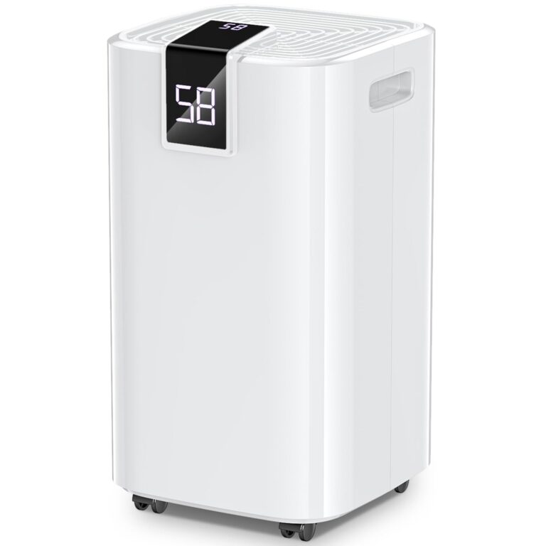 4000 sq.ft Dehumidifier for Basement, Trazico 45 Pint Dehumidifiers for Home with Drain Hose, Smart Humidity Control, 24H Timer, Auto Defrost, Ideal for Large Room, Bathroom, Bedroom, Garage, White