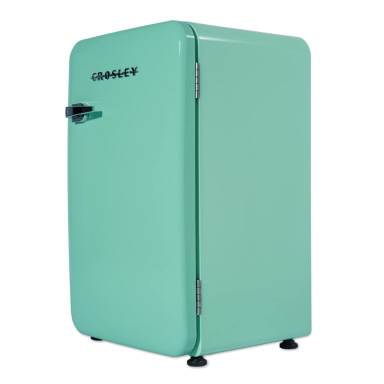 Crosley Retro Mini Fridge 3.2 Cu Ft Mint Green w/o Freezer, Compact Refrigerator for Bedroom, Garage, Office Under Desk, Undercounter, Apartment, School Dorm Fridge, Aesthetic, Small & Cute Appliances - Image 2
