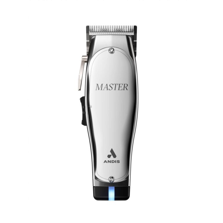 Andis 12660 Professional Master Corded/Cordless Hair Trimmer, Adjustable Carbon Steel Blade Hair Clipper for Close Cutting, Silver - Image 4