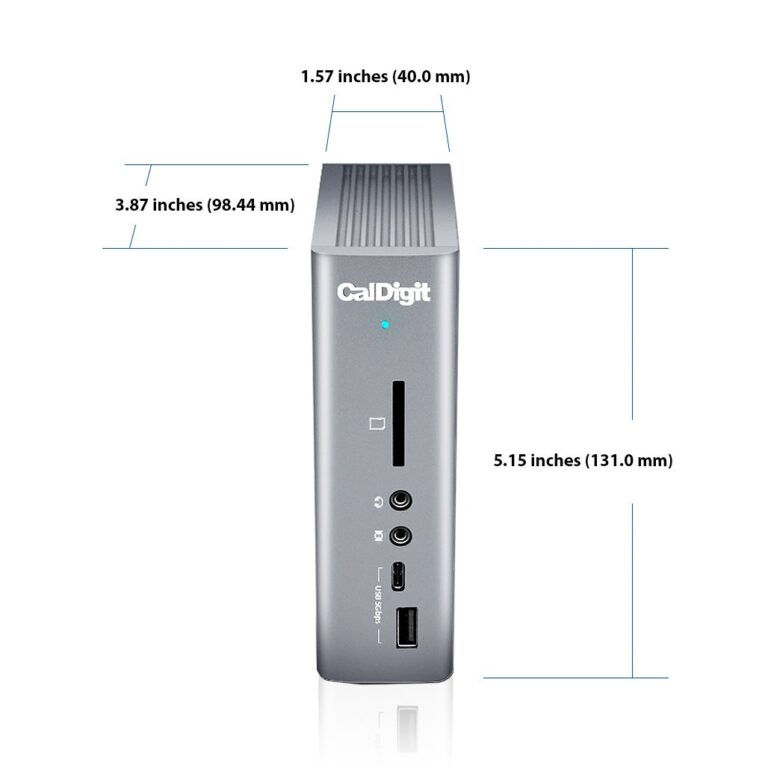 CalDigit TS3 Plus Thunderbolt 3 Dock - 87W Charging, 7X USB 3.1 Ports, USB-C Gen 2, DisplayPort, UHS-II SD Card Slot, Gigabit Ethernet for Mac & PC, Thunderbolt 4 Compatible (0.8m/2.62ft Cable) - Image 2