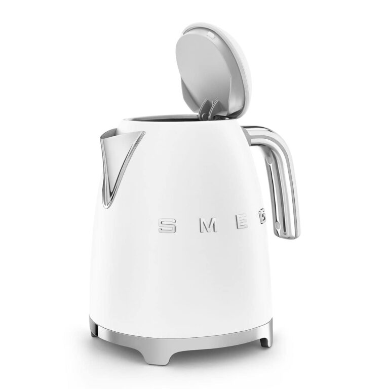 SMEG 50's Retro Style 7 Cup Electric Water Kettle with Automatic Shutoff, Removable Base, and Water Indicator, KLF03WHUS, White - Image 2