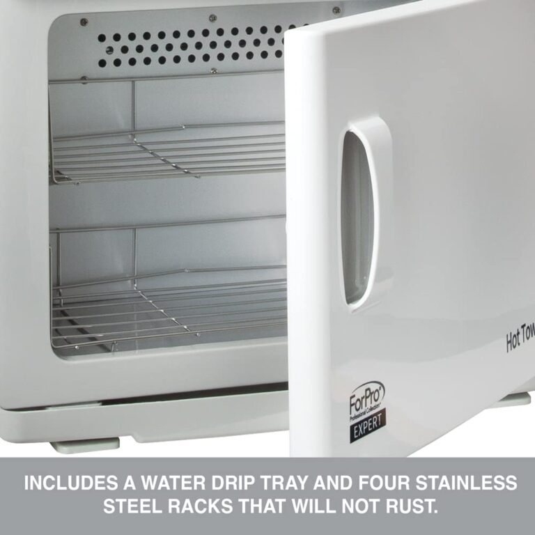 ForPro Professional Collection Expert Double Hot Towel Warmer, 46L Extra Large Capacity, Holds 48 Towels, Rust Resistant Towel Heater with Stainless Steel Racks, 25.5" H x 17.75" W x 11" D, White - Image 2