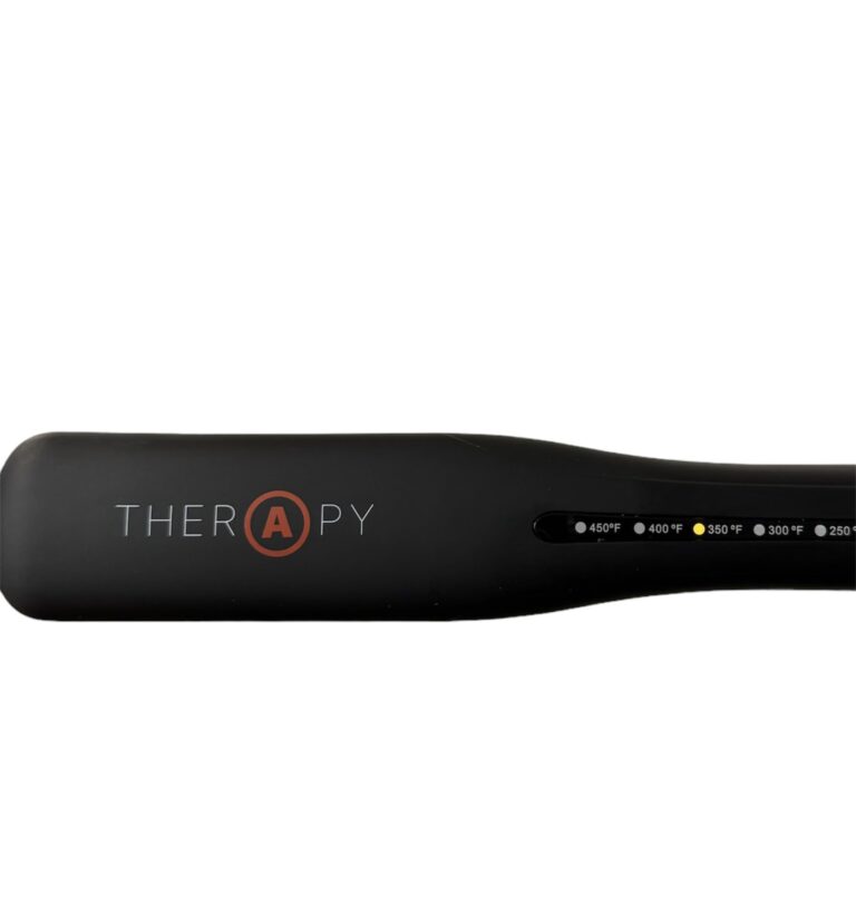 Therapy Iron - 1 1/4" Ceramic an Titanium Plates with Infrared Technology That Repairs Hair (Black) - Image 5