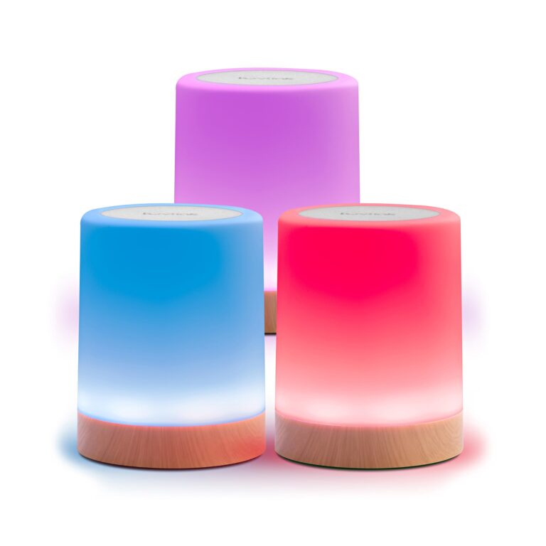LuvLink Friendship Lamp v2.0 - Extended WiFi Range - Simple Bluetooth Setup (Set of Three)
