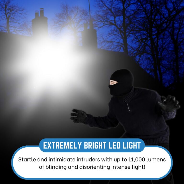 STARTLE 360 LED Military Grade Security Light | Outdoor Motion Detection Home Security Flood Light | Brightest LED Security Floodlight Motion Sensor Light |Security Motion Detector Anti-Theft Light | - Image 8