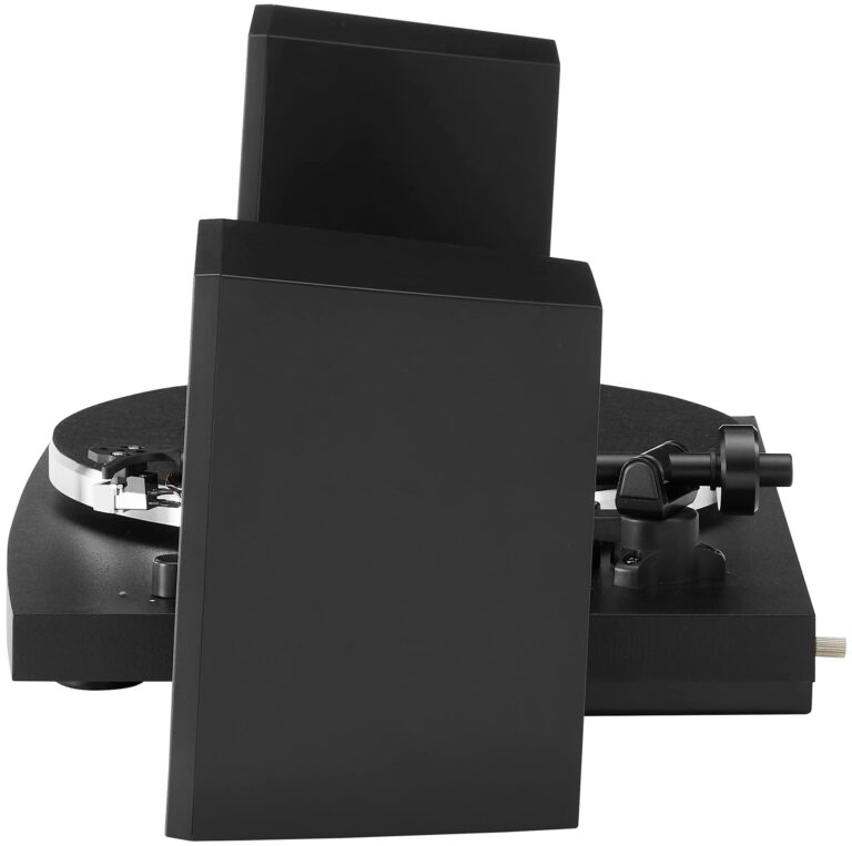 Crosley T150B-BK Modern 2-Speed Bluetooth Turntable System with Variable Weighted Tone Arm and Stereo Speakers, Black - Image 2