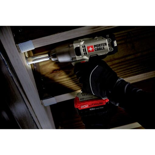 PORTER-CABLE 20V MAX Impact Wrench, 1/2-Inch (PCC740LA) - Image 5