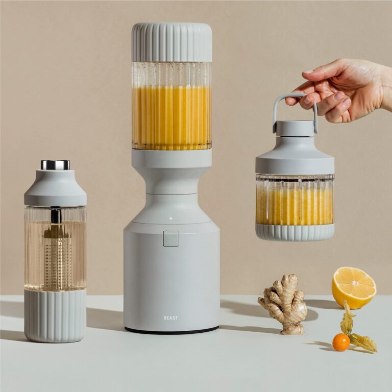 Beast Blender + Hydration System | Blend Smoothies and Shakes, Infuse Water, Premium Kitchen Countertop Design, 1000W (Pebble Grey) - Image 8