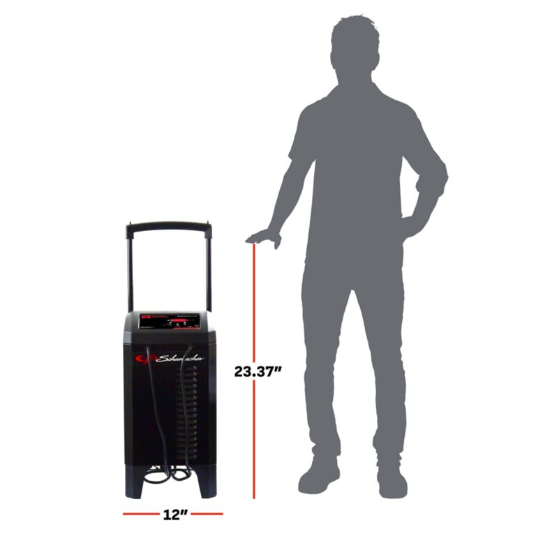 Schumacher Electric Farm and Ranch Wheeled Battery Charger and Engine Starter, FR01336, 4-in-1, Fully Automatic, 250 Cranking Amps, 50 Amp Boost Mode, 6V, 12V, for Car, Truck, Marine - Image 2