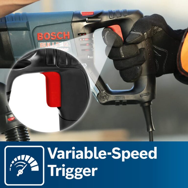 BOSCH 11255VSR Bulldog Xtreme 8 Amp 1 Inch Corded Variable Speed SDS-Plus Concrete/Masonry Rotary Hammer - Image 10