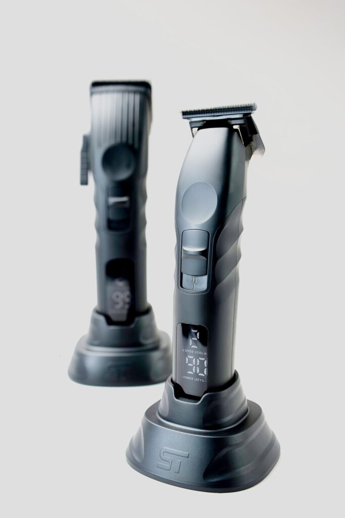 Supreme Trimmer 2-in-1 2Spee Beard Trimmer & Hair Clipper Combo | Removable Blades, 2 Speeds, LCD Display | Cordless Professional Barber Tools - Easy Color Coded Clipper Guide Combs | STB280 (Black) - Image 3