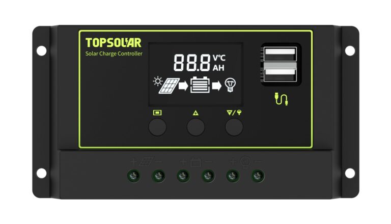 Topsolar Solar Panel Kit 200（2*100W) Watt 12 Volt Monocrystalline Off Grid System for Homes RV Boat + 30A 12V/24V Solar Charge Controller + Solar Cables + Z-Brackets for Mounting - Image 2