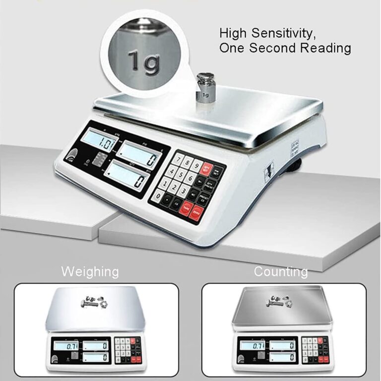 JAJKAFCL 30kg/1g Digital Precision Accurate Electronic Scale Laboratory LCD Display Balance Weighting and Counting Scale Scientific/Industrial/Gold Scales Balance(5kg/0.1g) - Image 5