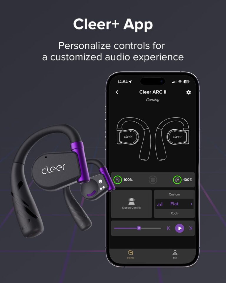 Cleer ARC II Gaming Earbuds - True Wireless Open Ear Headphones, Ultra-Low Latency, Snapdragon Sound, Bluetooth 5.3, USB-C Dongle, 35Hr Battery, Compatible with PS4, PS5, PC, Switch, Black - Image 2