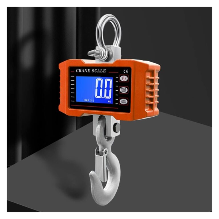 VGVGV Digital Crane Scale 500kg/1000kg 1000Lbs/2000lbs Crane Scale Electronic Industrial Scale Digital Hanging Hook Farm Hunting Fishing Outdoor for Farm,Deer,Livestock,Factory,Construction(500KG) - Image 3