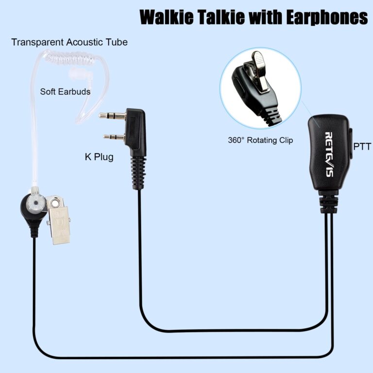 Retevis RT22S Walkie Talkies for Adults,2 Way Radio with Earpiece, Portable FRS Two-Way Radios,Channel Display, Mini Rechargeable Walkie Talkie for Church School Retail Restaurant Automotive(10 Pack) - Image 5