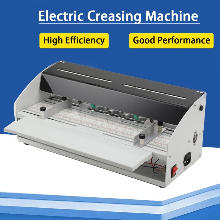 LALABU 3-in-1 Electric Creasing Machine 460mm 18inch Electric Paper Creaser Scorer Perforator Cutter Paper Folding Machine for Tickets Documents Cards Photos Invitations, 110V - Image 2
