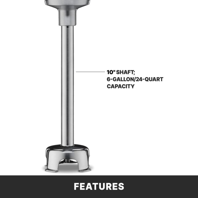 Waring (WSB40) 10" Medium-Duty Quik Stik Plus Immersion Blender,Black/Silver - Image 3