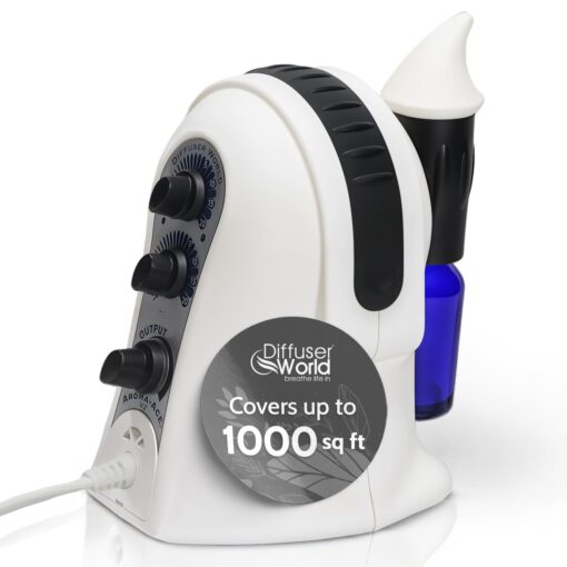 Waterless Diffuser for Essential Oil Atomizer Made in USA 110V–Essential Oil Diffuser, Whole House Diffuser, Fragrance Diffuser Machine for House, Air Diffuser-Home Scent System by Diffuser World